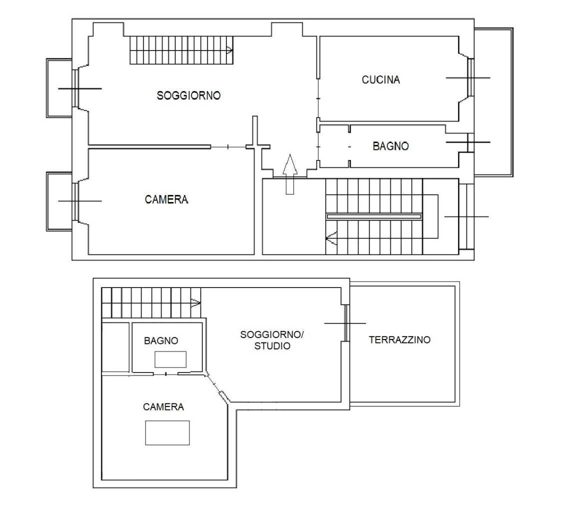 Appartamento corso Svizzera, 31, Torino (zona Campidoglio) - planimetria 1