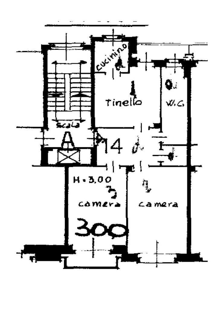 Trilocale via Giordano Bruno, 108, Torino (zona Lingotto) - planimetria 1