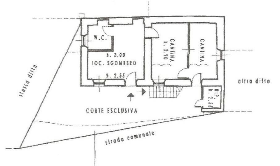 Rustico via Tetto dell'Ola, 49, frazione Madonna Delle Grazie, Cuneo - planimetria 1