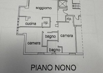 Planimetria - Quadrilocale via Spina, 11, Bologna (zona Mazzini) - foto 36