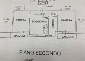 Planimetria - Trilocale via Leonello Grossi, Bologna (zona Costa Saragozza) - foto 13