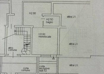 Planimetria - One-room apartment via Bruno Monterumici, 36, Bologna (neighborhood Saffi) - photo 11