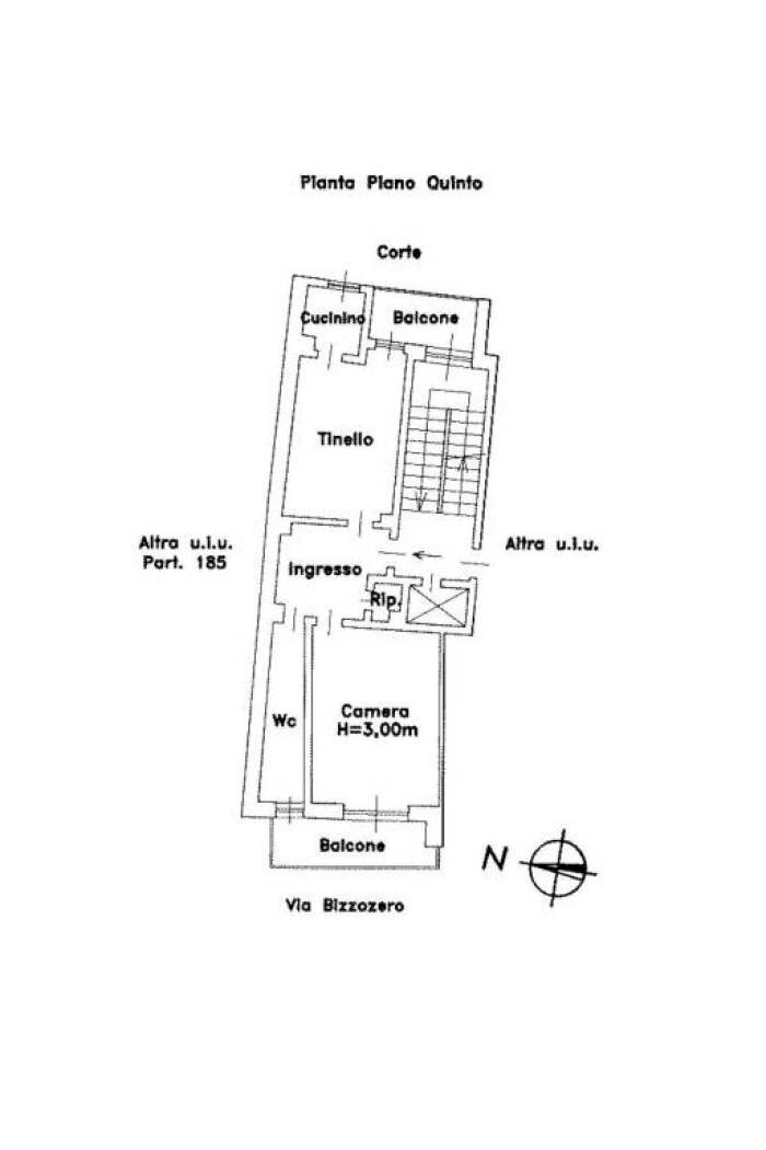 Bilocale via Giulio Bizzozero, 9, Torino (zona Lingotto) - planimetria 1