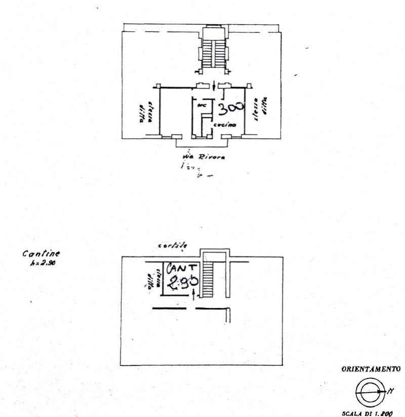 planimetria appartamento - Bilocale via Rivara, 32, Torino (zona Campidoglio) - planimetria 1
