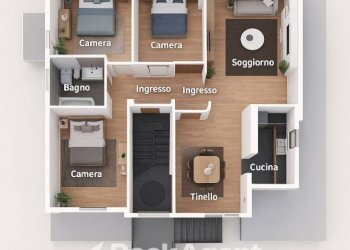 Planimetria - Appartamento via Archimede, 61, Sant'Egidio alla Vibrata - foto 2