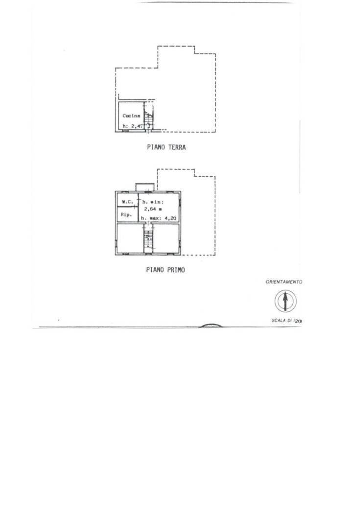 Rustic Frazione Montale, 136, Arcevia - floor plans 1