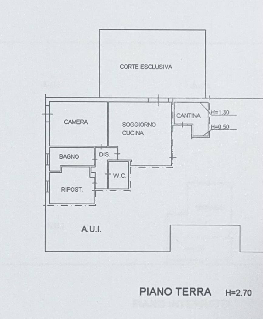 Trilocale via Arno, 24, Rimini - planimetria 1