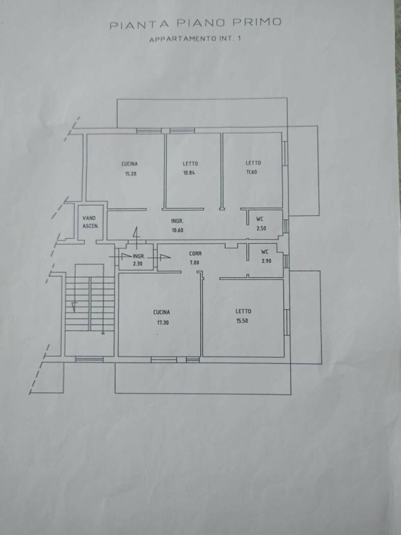 Apartment via Pietro Nenni, 7, Davoli - floor plans 1