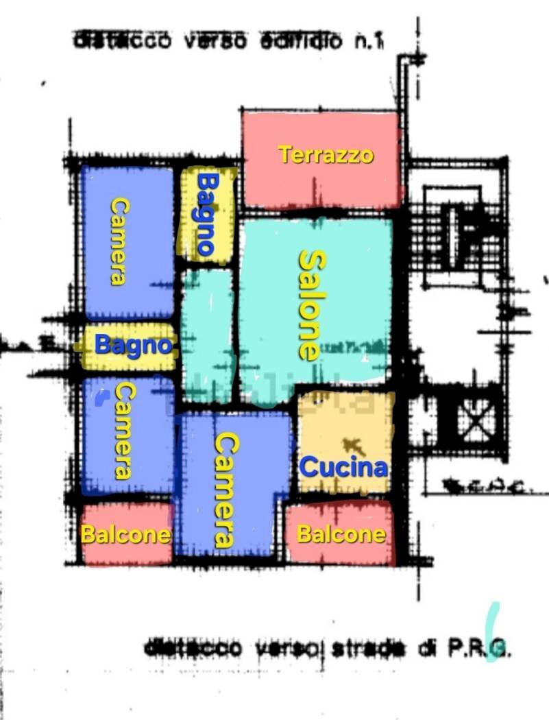 Quadrilocale via Rocca dei Nibli, Roma - planimetria 1