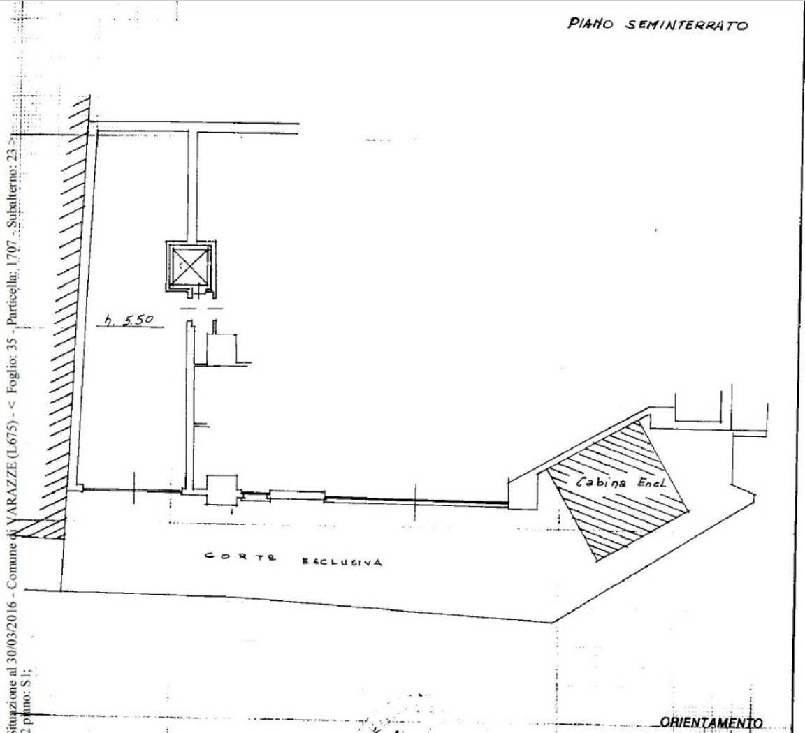 Capannone via Emilio Vecchia 102, Varazze - planimetria 1
