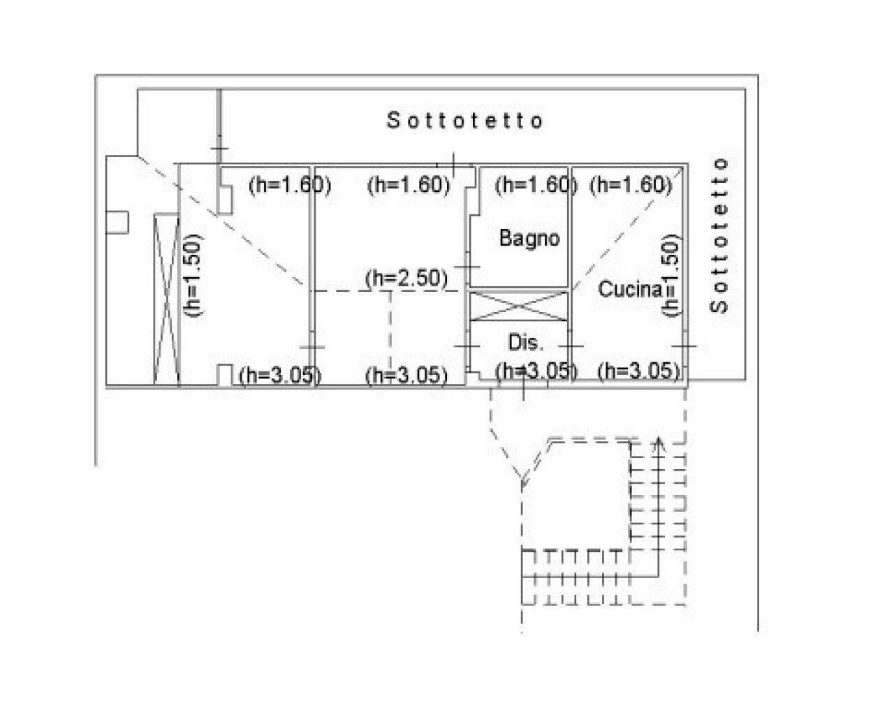Attico via Aquila, 2, Carsoli - planimetria 1