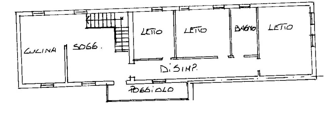 Casa indipendente via Argine Sinistro, 5, Correzzola - planimetria 1