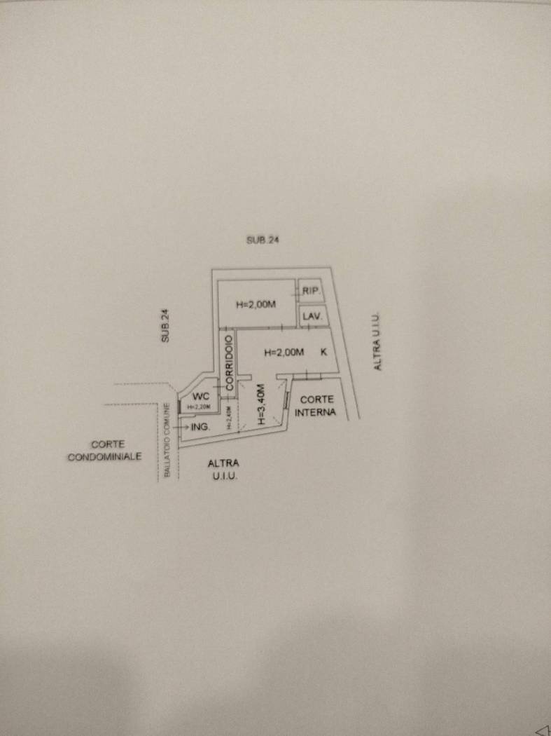 Two-room apartment via Gabriello Carnazza, 13, Catania - floor plans 1