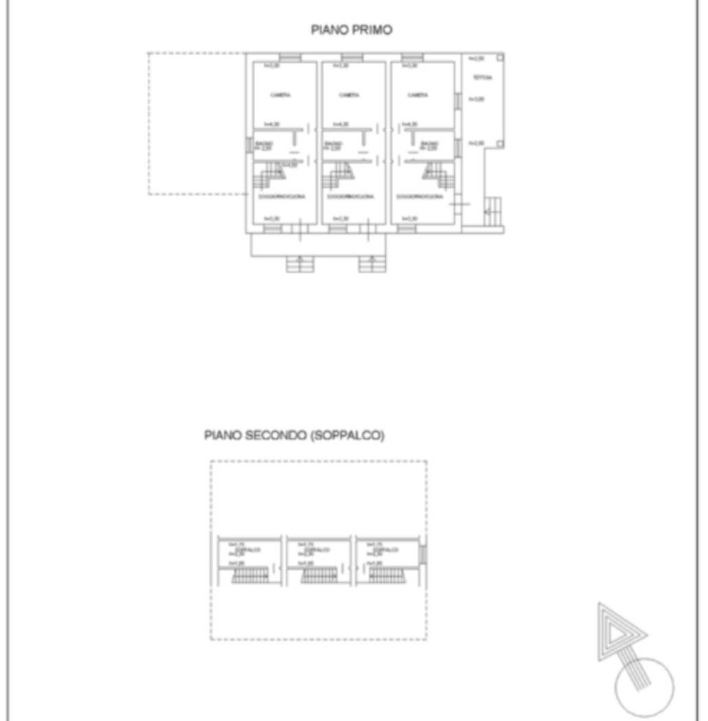Rustic via Colombara, Frontone - floor plans 1