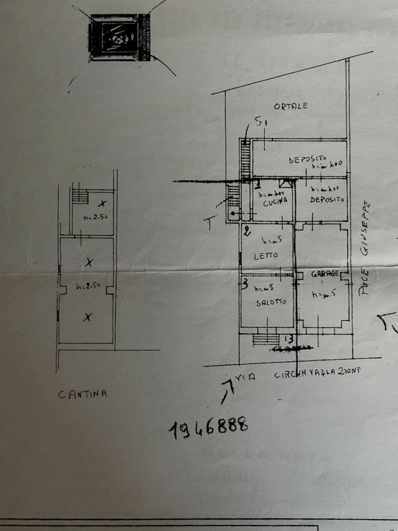 Casa indipendente via Circonvallazione, 19, Nociglia - planimetria 1