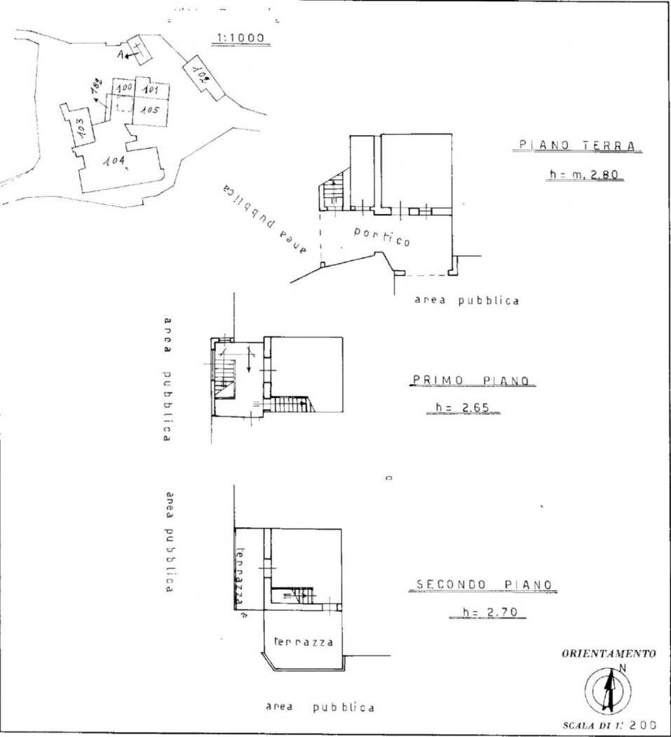 Casa indipendente via Villa Tassoni, 10, Bellante - planimetria 1