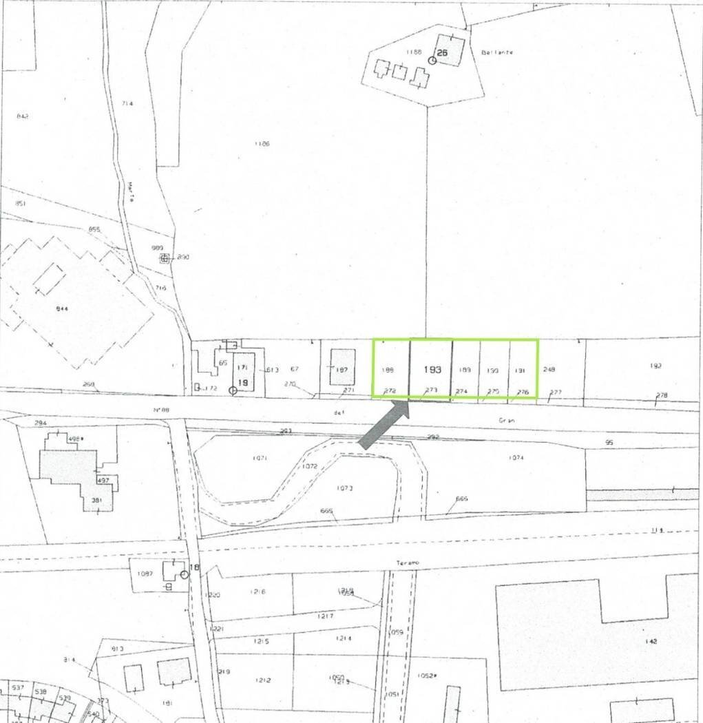 Terreno edificabile strada Statale 80, Bellante - planimetria 1