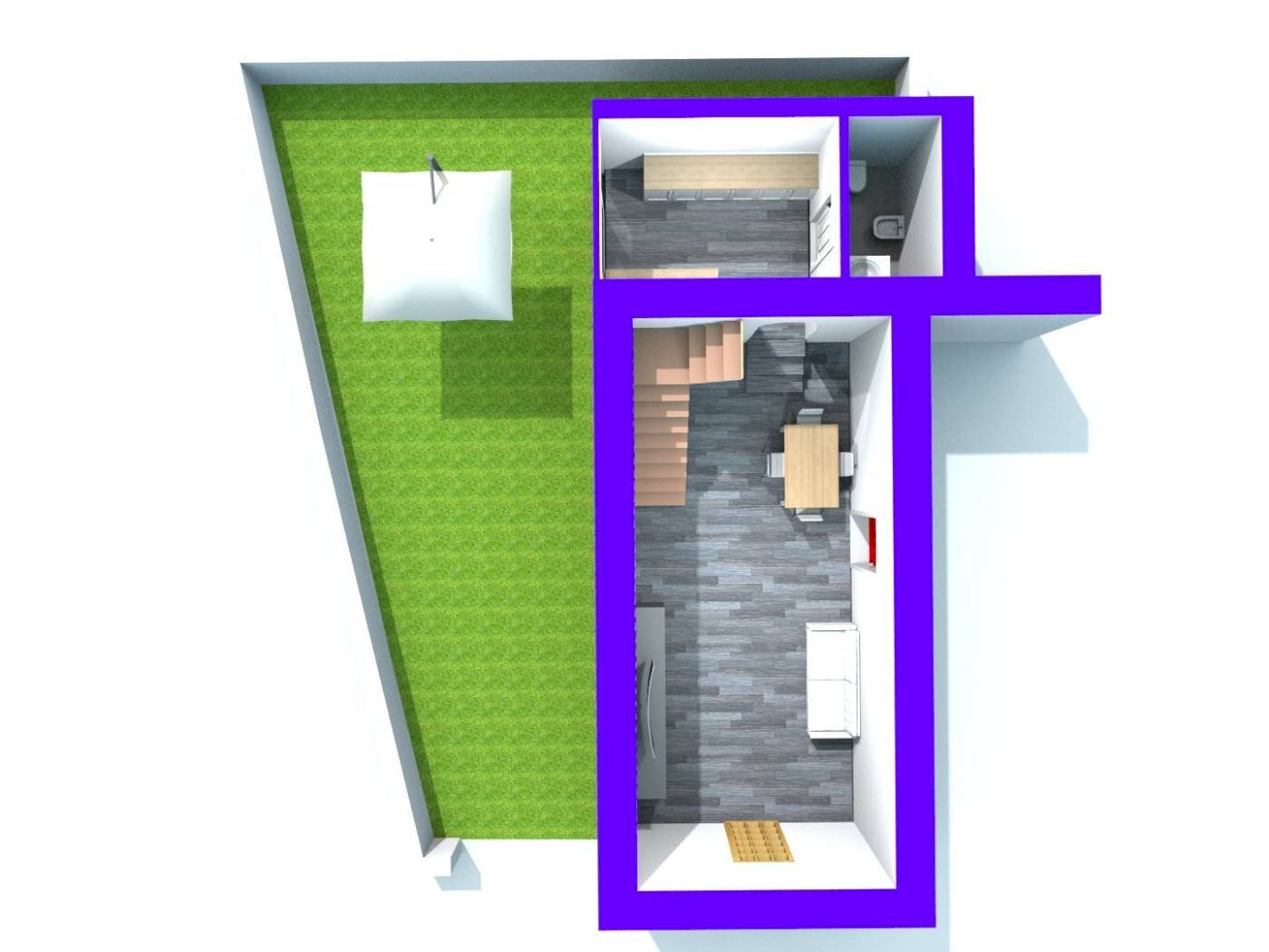 Three-room apartment piazza Europa, 25, Vetralla - floor plans 1
