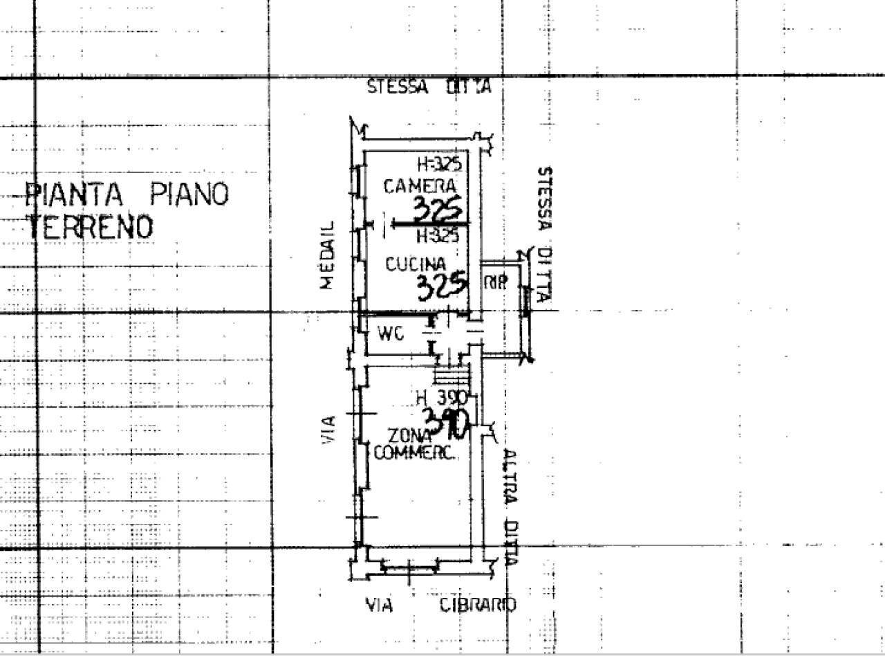 Negozio via Luigi Cibrario, 68/B, Torino (zona Campidoglio) - planimetria 1