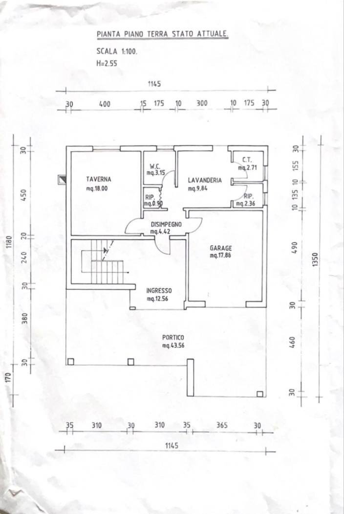 Villa via Fabio Filzi, Abano Terme - floor plans 1