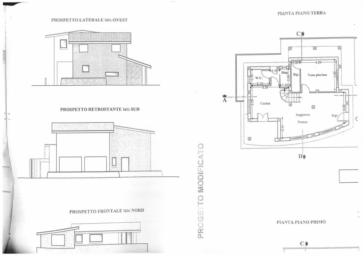 Villa contrada Sant' Anna, Casarano - floor plans 1