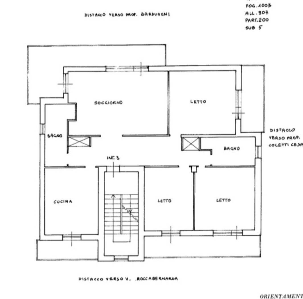 Quadrilocale via Roccabernarda, 48, Roma - planimetria 1