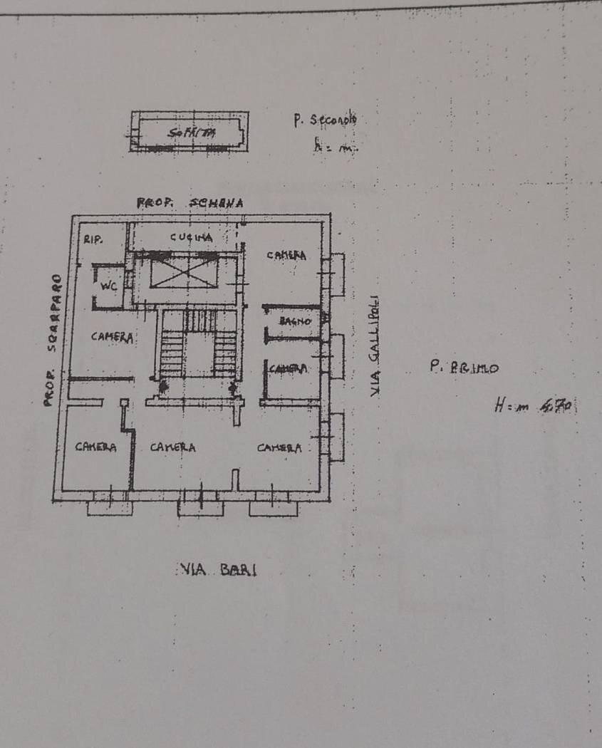 Stable - Palace via Bari, Brindisi - floor plans 1
