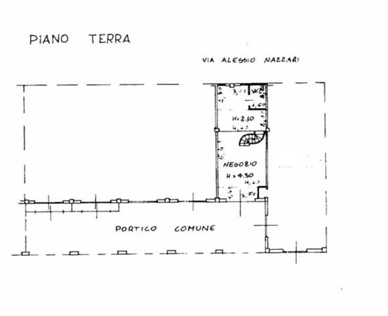 Negozio piazza Spada, 9, Fiuggi - planimetria 1