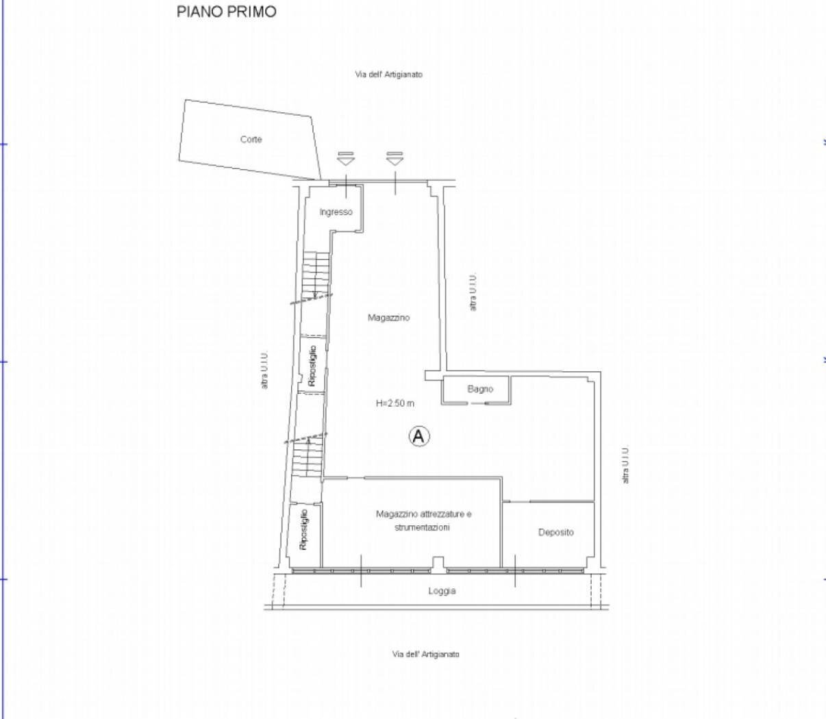 Magazzino via dell'Artigianato, Finale Ligure - planimetria 1