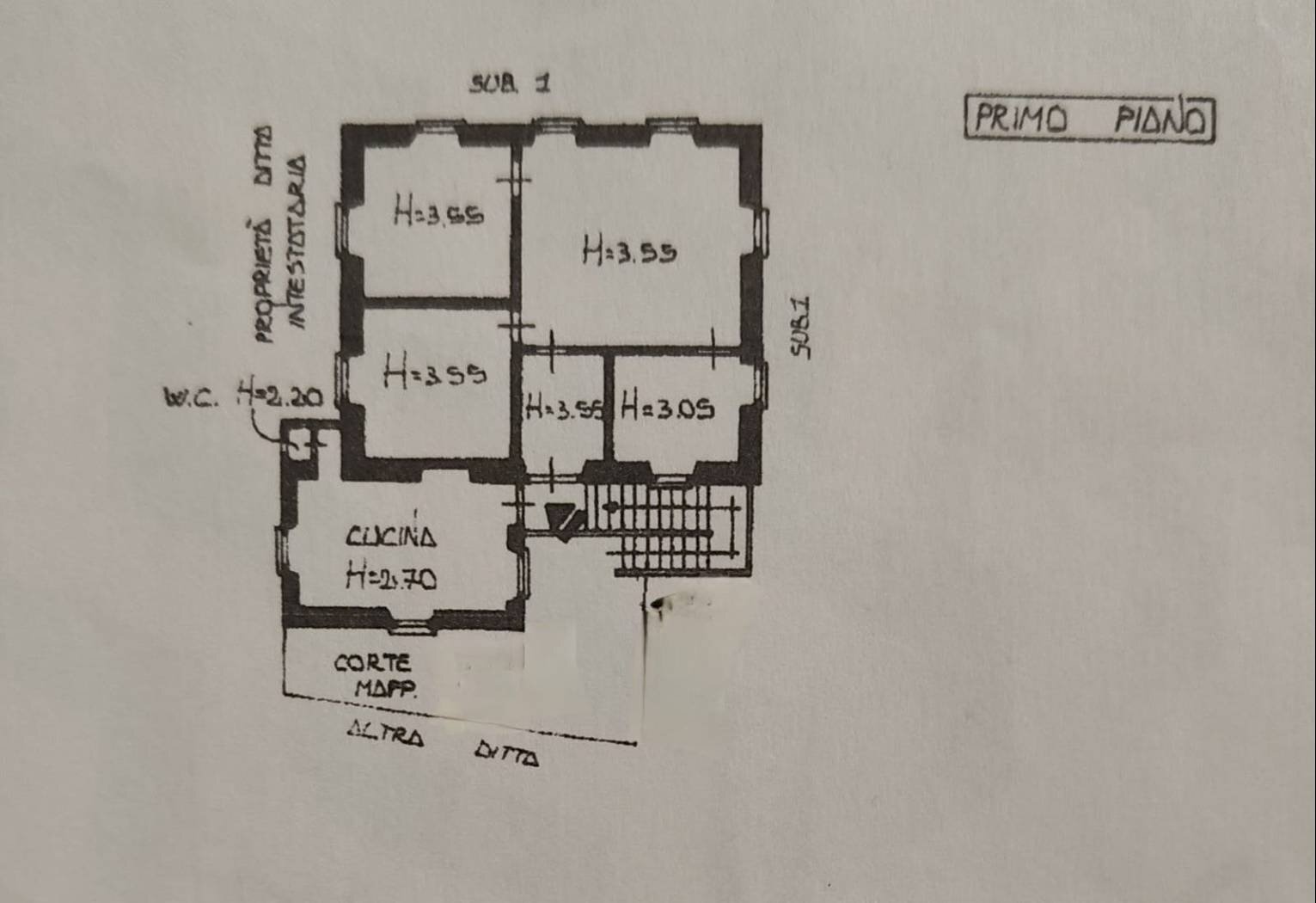 Rustico via Oneto, San Colombano Certenoli - planimetria 1