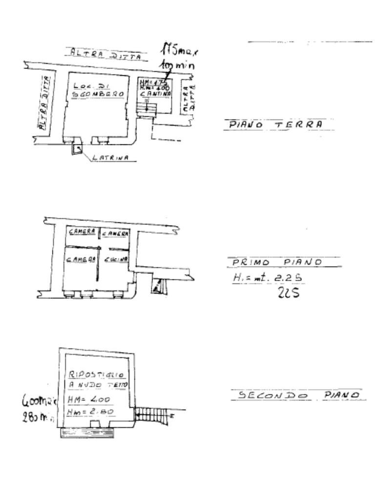 Rustico Via delle Valli, Monastero di Lanzo - planimetria 1