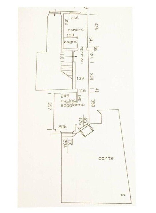 Planimetria.jpg - Monolocale Via Felice Cavallotti, Firenze - planimetria 1