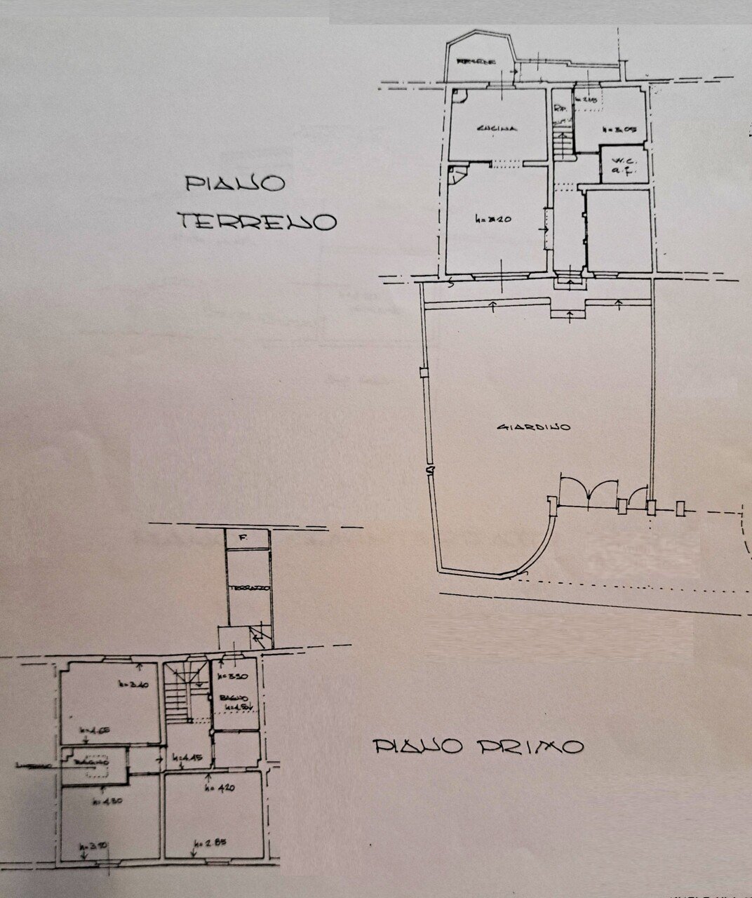 planimetria - Villa Via di Cantagallo, Prato - planimetria 1