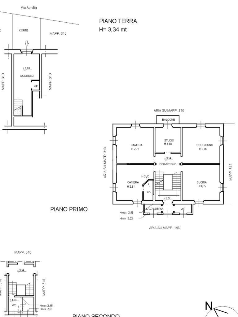 Appartamento Via Aurelia, Sarzana - planimetria 1
