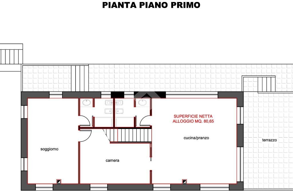 Villa Località cascina Giarrutte, Orco Feglino - planimetria 1