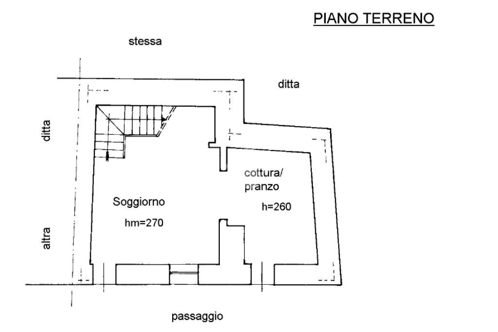 Casa semi indipendente Strada Comunale da Col San Giovanni a Richiaglio, Viù - planimetria 1