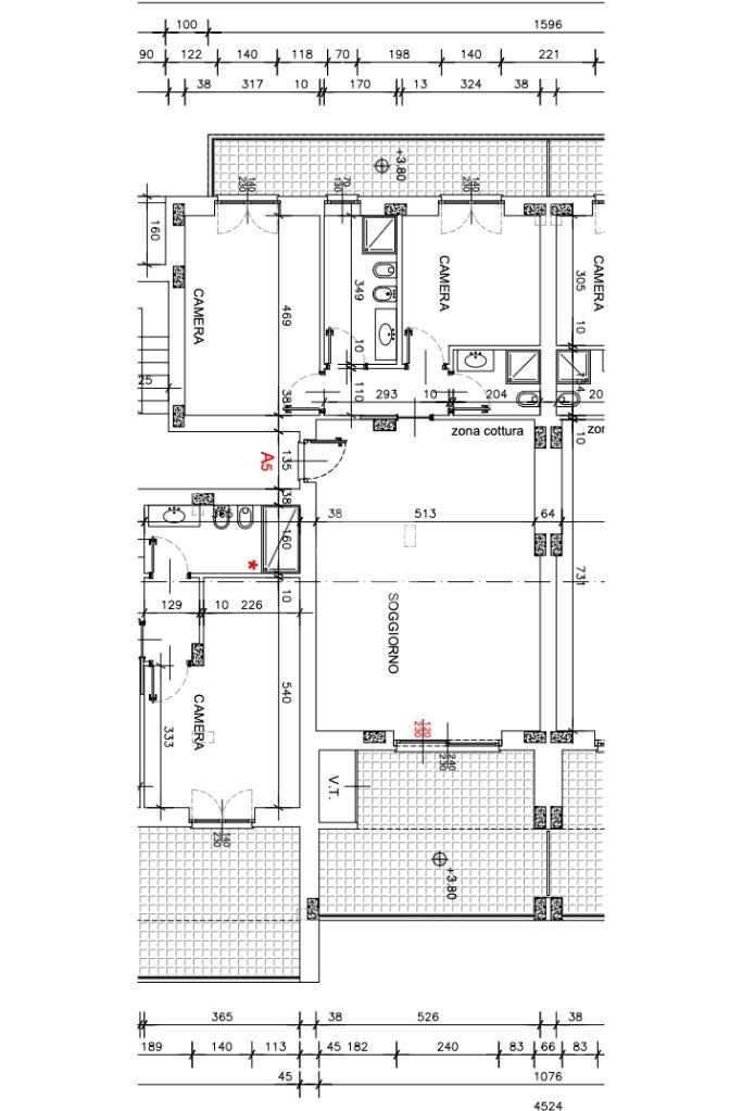 Trilocale Rivoli, Rivoli - planimetria 1