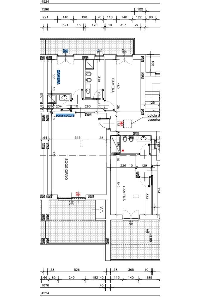 Trilocale Rivoli, Rivoli - planimetria 1