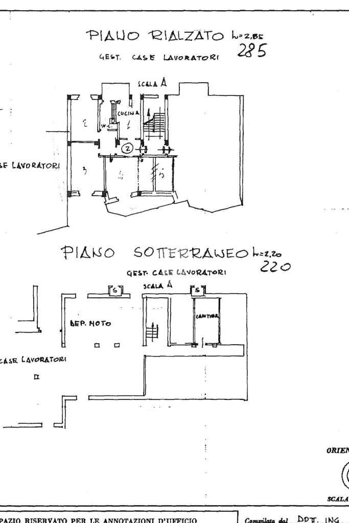 Apartment Str. dei Sospiri, Castellamonte - floor plans 1
