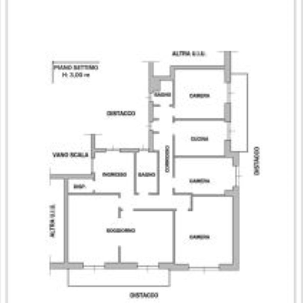 Appartamento Via Sinibaldo Scorza, 13, Genova (zona Castelletto) - planimetria 1