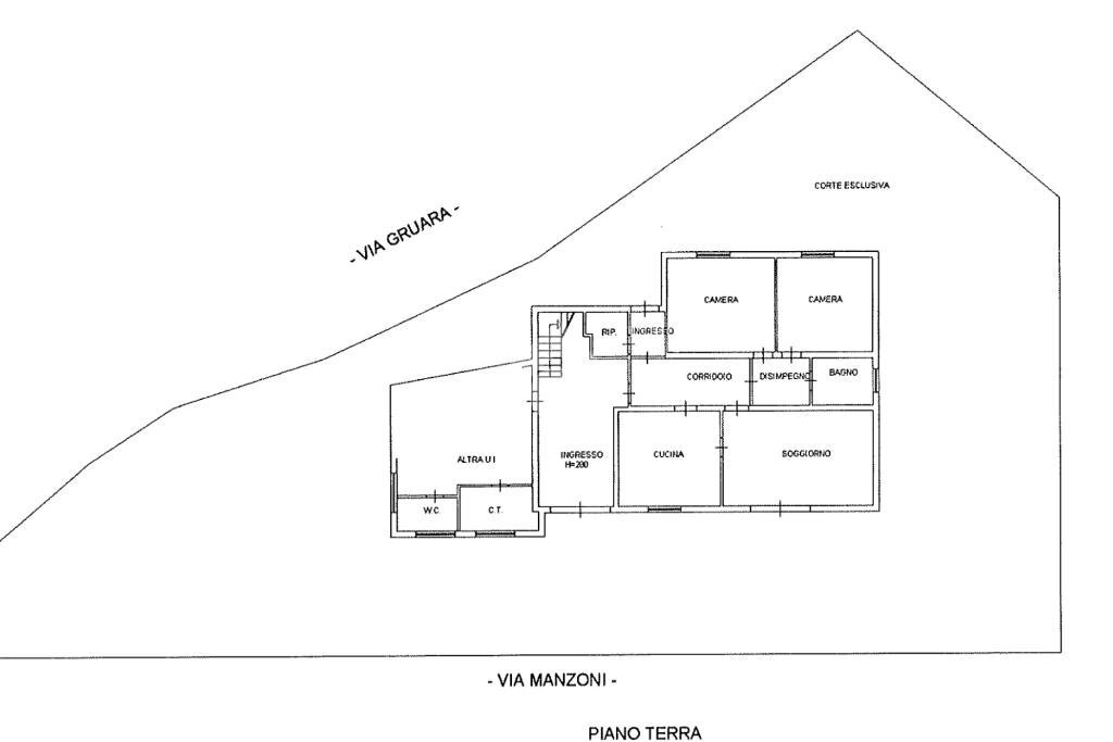 Casa indipendente Via Gruara, Poviglio - planimetria 1