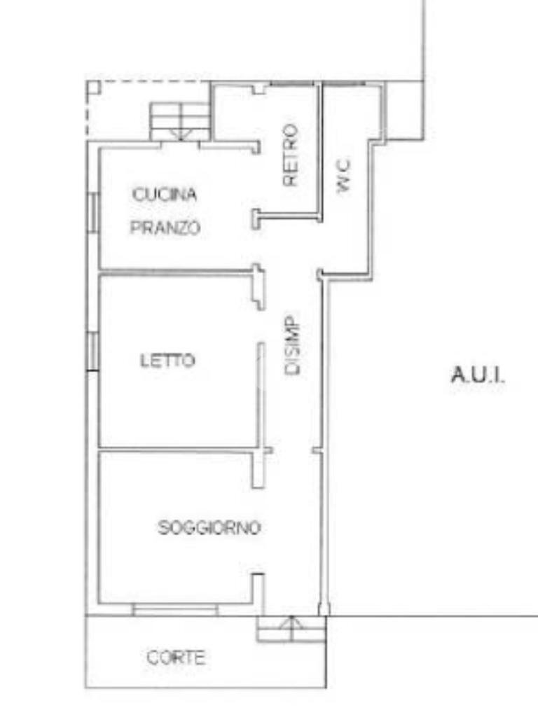 Bilocale Via della libertà, Cesenatico - planimetria 1