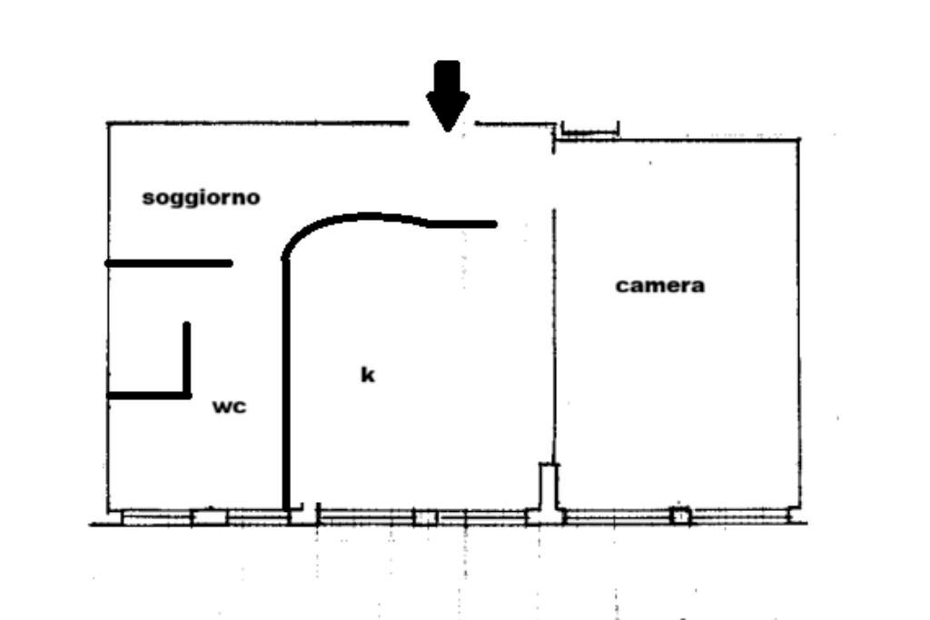 Bilocale Via Giacomo Leopardi, Rozzano - planimetria 1