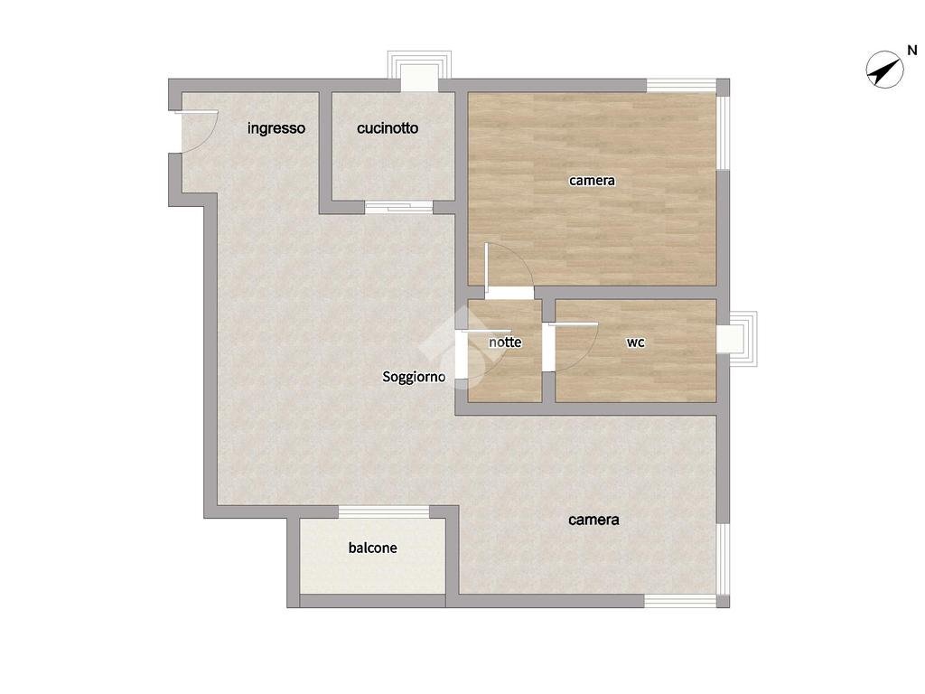 Trilocale Via antonio Cechov, Milano (zona Gallaratese) - planimetria 1