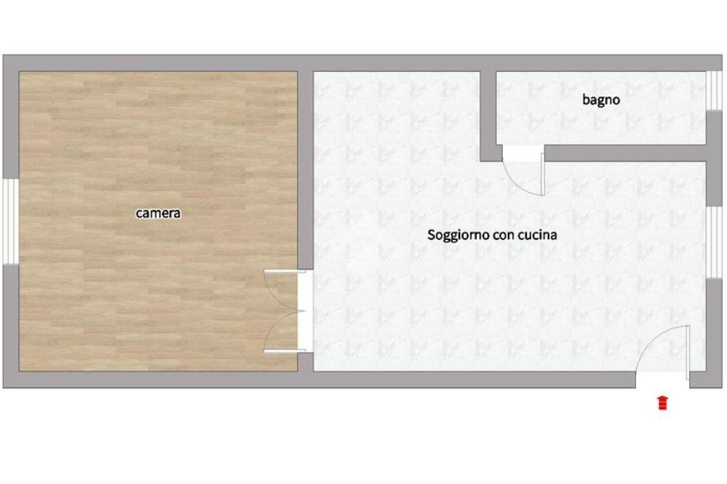 Bilocale Via Garigliano, Milano (zona Isola) - planimetria 1