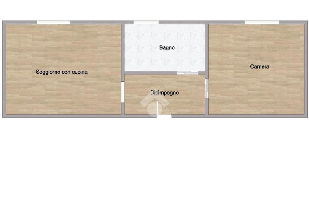 Bilocale Via Garigliano, Milano (zona Isola) - planimetria 1