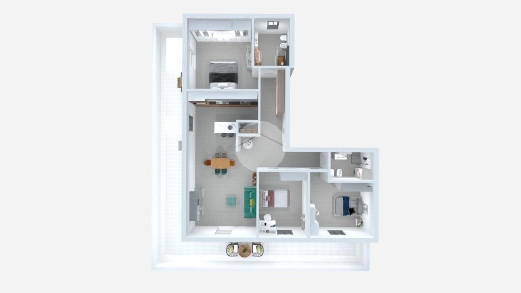 Quadrilocale Viale S. Gottardo, Rimini - planimetria 1