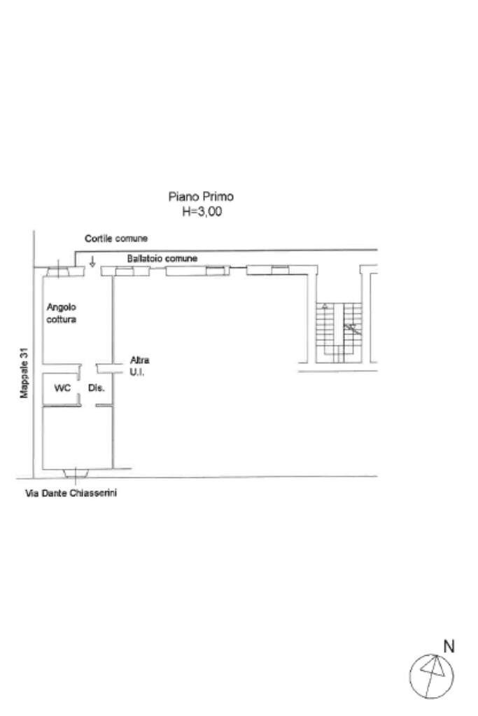 Two-room apartment Via Dante Chiasserini, Milano (neighborhood Bovisasca) - floor plans 1