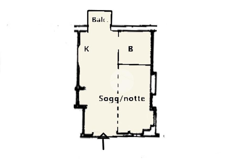 Monolocale via porpora, Milano (zona Casoretto) - planimetria 1