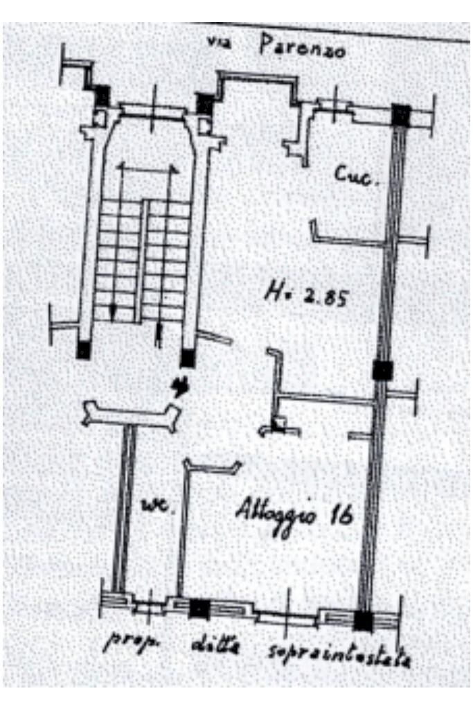 Bilocale Via Parenzo, Torino (zona Lucento) - planimetria 1